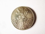 Cehoslovacia 100 Korun 1949 argint,moneda aniversara in stare foarte buna cu patina frumoasa la cel mai mic pret,diametrul=31 mm,greutate=14 grame
