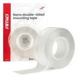 Bandă dublu adezivă reutilizabilă cu nano-demontare 20 mm x 3 m x 1 mm AMIO-04847