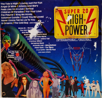 Various &amp;lrm;&amp;ndash; Super 20 High Power 1980 NM / VG vinyl LP _ Ariola Germania foto