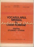 Vocabularul Minimal Al Limbii Romane Pentru Studenti Straini - Maria Iliescu