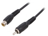 Cablu RCA Soclu-Mufă 10m Negru
