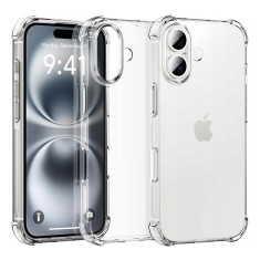 Husa iPhone 16 Plus Techsuit Shockproof Clear Silicone, transparenta foto