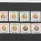 ROMANIA 1964 LP 596 LP 596 a MEDALII OLIMPICE SERII DANTELATA + NEDANTELATA MNH NESTAMPILATE