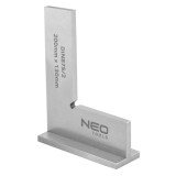 Echer de precizie cu baza DIN875/2, 200 x 130 mm, NEO TOOLS
