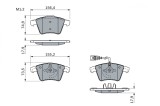 BOSCH 0 986 494 107 set placute frana,frana disc