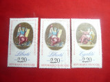 Serie- Bicentenarul Revolutiei Franceze 1989 , 3 val. stamp., Stampilat
