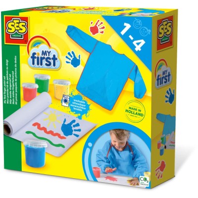 Set acuarele si sort pentru pictura cu degetele foto