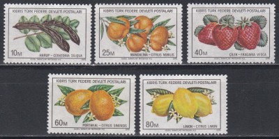 Ciprul Turc 1976 - Fructe, MNH foto