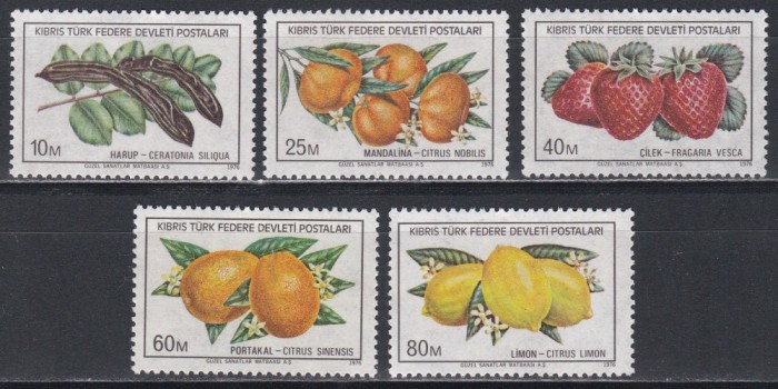 Ciprul Turc 1976 - Fructe, MNH
