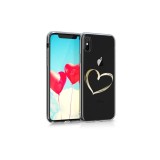 Husa pentru Apple iPhone X/iPhone XS, Silicon, Gold, 42505.17