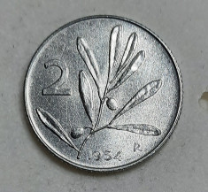 Moneda 2 Lire, anul 1954 R foto