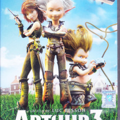 DVD animatie: Arthur 3 - Razboiul celor doua lumi (r: Luc Besson; dublat romana)