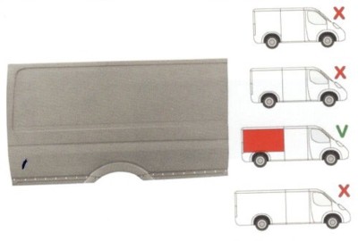 Aripa spate Mercedes Sprinter/ Vw Crafter,2006-Partea Dreapta, Spatiu De Incarcare =4300 Mm , Inaltime Pana La Pavilion, foto