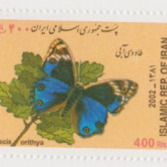 IRAN 2002 FLUTURI Serie 5 timbre Mi.2886-90 MNH**