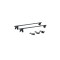Set 2 bare portbagaj transversale cu trei tipuri de prindere direct pe plafon 120cm Cod: CP-215