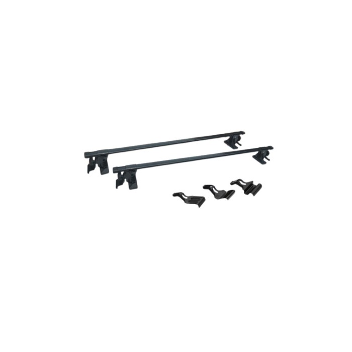 Set 2 bare portbagaj transversale cu trei tipuri de prindere direct pe plafon 120cm Cod: CP-215