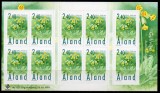 ALAND 1999, Flora, carnet, serie neuzata, MNH, Nestampilat