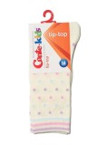 Șosete lungi 3/4 copii cu buline, Tip-Top 035, Crem, 21-23 (14)