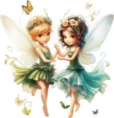 Sticker decorativ, Zana, Verde, 61 cm, 8457ST-19 foto