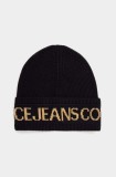 Versace Jeans Couture caciula din amestec de lana culoarea negru, 77HAZK40 ZG316