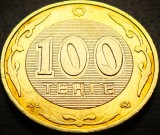 Cumpara ieftin Moneda exotica - bimetal 100 TENGE - KAZAHSTAN, anul 2006 * cod 4460, Asia