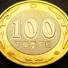 Moneda exotica - bimetal 100 TENGE - KAZAHSTAN, anul 2006 * cod 4460