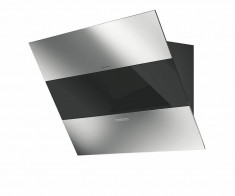 Hota Decorativa Pyramis Design MOOD 1 motor 3 viteze 600mc/h Inox si Sticla neagra foto