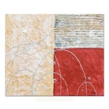 Tablou abstract pictat manual, Compozitie abstracta 7, 60x50cm ulei pe panza in relief efect 3D, gata de agatat pe perete