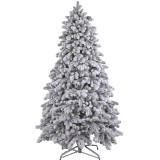 Cumpara ieftin Brad Artificial Snowy Nins cu Zapada 551 Ramuri 3D PE si 2D PVC Alb/Verde 200 cm