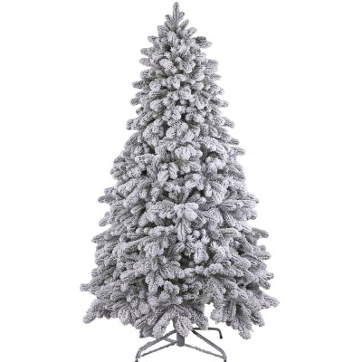 Brad Artificial Snowy Nins cu Zapada 551 Ramuri 3D PE si 2D PVC Alb/Verde 200 cm foto