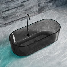 Cada Freestanding, Ovala, Smoke Grey, Rasina, 170x78x56cm ModernLight Concept
