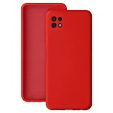 Husa protectie flippy pentru samsung a22 5g liquid silicone rosu
