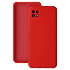 Husa protectie Flippy pentru Samsung A22 5G Liquid Silicone Rosu foto