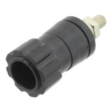 Mufa banana mama, 4mm, montare pe panou, negru, 402923