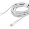 Cablu USB C 2m alb 100W, mufă ambele părţi
