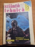 revista stiinta si tehnica mai 1992