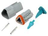 Conector cablu-cablu mufă tată mamă AT PIN: 3 13A