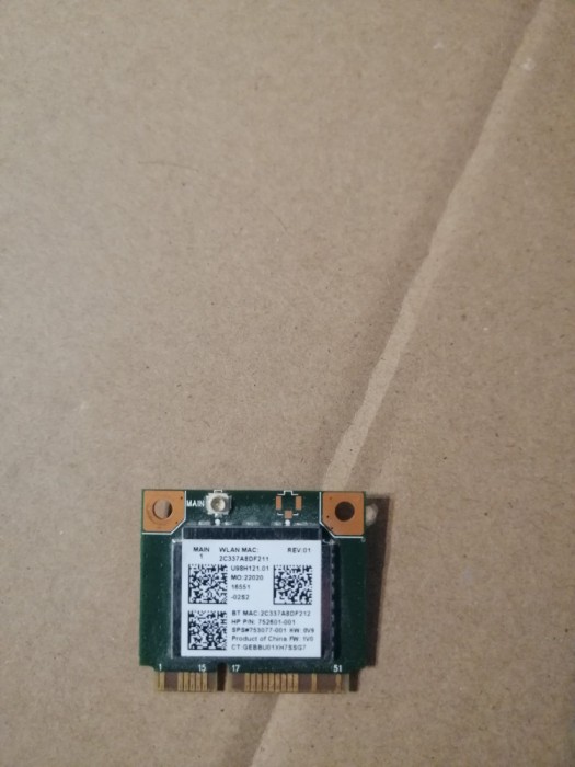 wifi HP 250 255 G3 Pavilion 15-G 15-R 15-h REALTEK RTL8723BE 753077-001 752601