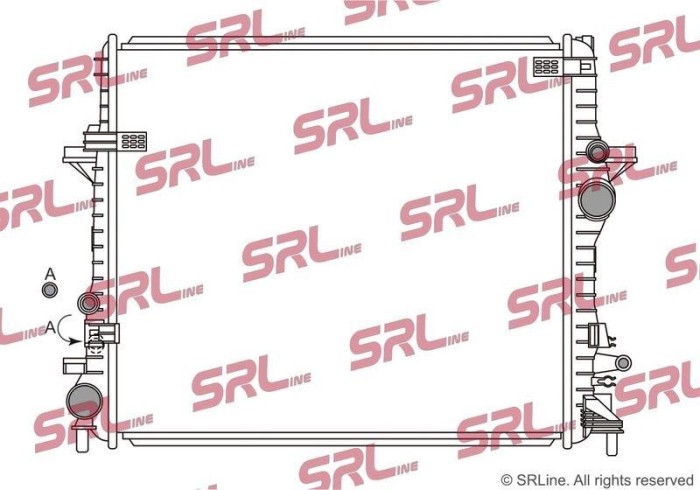 Radiator Jaguar Xf 08-16, Xj 09-, motor: 3.0 V6 Supercharged, 5.0 V8 compressor, 570x493x26, SRLine, Aluminiu/ Plastic brazat, C2D26542; C2D38735