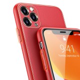 Husa cu Piele ecologica compatibila cu Samsung Galaxy A73, cu protectie la camere si interior din catifea, Rosu