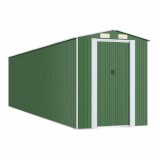 Cumpara ieftin Sopron de gradina, verde, 192x772x223 cm, otel zincat