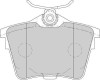 Placute frana Citroen C5 3 (Rd); Peugeot 407 (6d), 607 (9d, 9u) SRLine parte montare : Punte spate