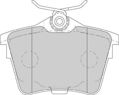 Placute frana Citroen C5 3 (Rd); Peugeot 407 (6d), 607 (9d, 9u) SRLine parte montare : Punte spate foto