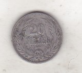 Bnk mnd Ungaria 20 filler 1893, Europa