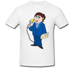 Tricou &amp;quot; TV reporter cartoon &amp;quot; foto