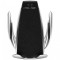 Incarcator Auto Wireless OEM QI-AT01, Quick Charge, 10W, Senzor IR, Negru Argintiu