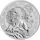 Royal Mint - The Lion and the Eagle 2026 - 1OZ .999 Argint Bullion 2 Pounds