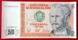 Bancnota Peru 50 Intis 1987 UNC Ne流通ata