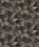 Tapet geometric romburi extralavabil,maro,argintiu,GMK 3 10216-15