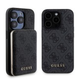 Husa pentru iPhone 15 Pro - Guess Hardcase Powerbank MagSafe (GUBPM5P15L4GEMGK) - Black